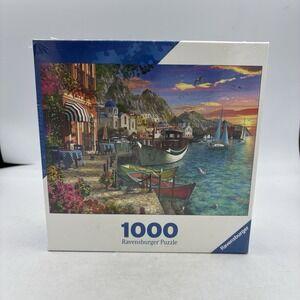 Ravensburger Jigsaw Puzzle 1000 Piece Grandiose Greece Harbor Boat 20X27" Sealed